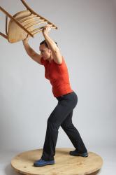 Woman Adult Average White Throwing Standing poses Casual